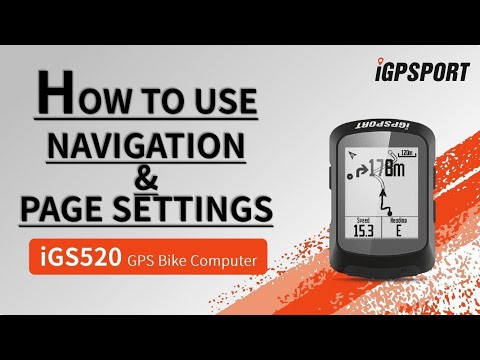iGS520｜Navigation and page settings(English subtitles)